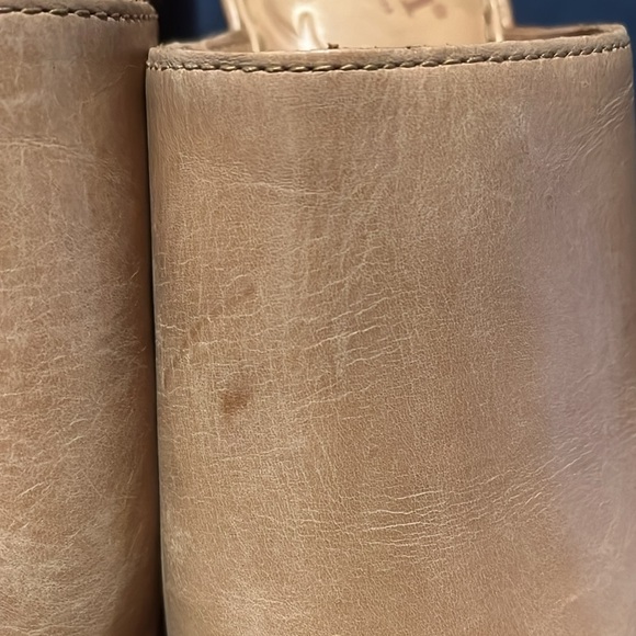 Born Open Toe Beige Wedge Sandals, Size 8 - Picture 4 of 8